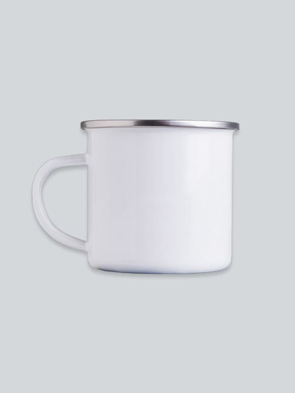 Rare Ember White Enamel Mugs