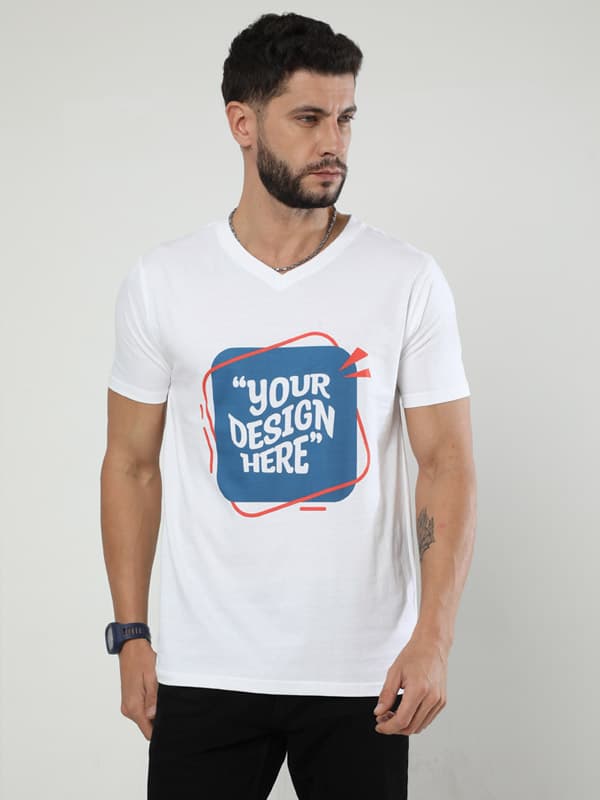 Rare Ember Male V Neck T-Shirt